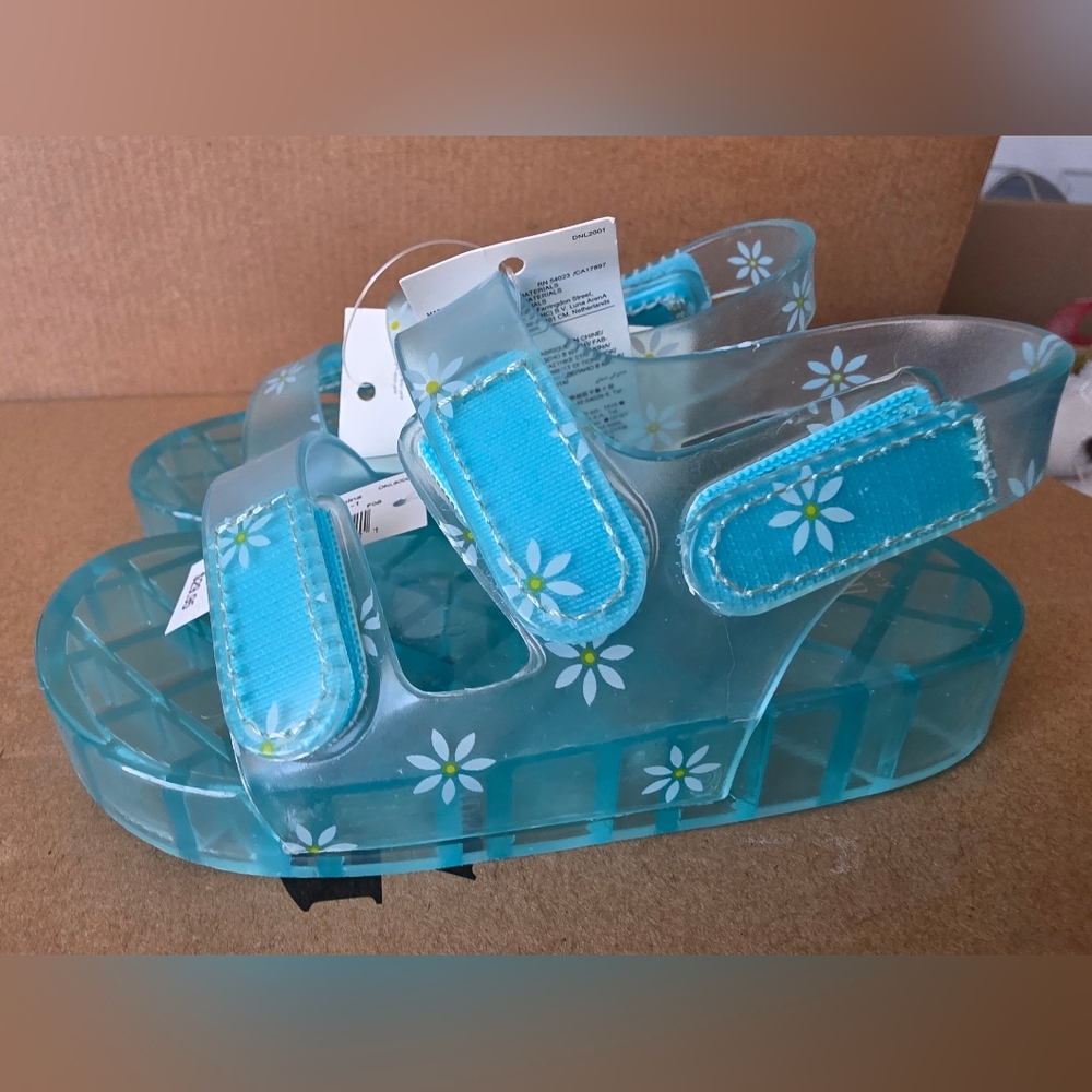 GAP Kids Teal Daisy Sandals